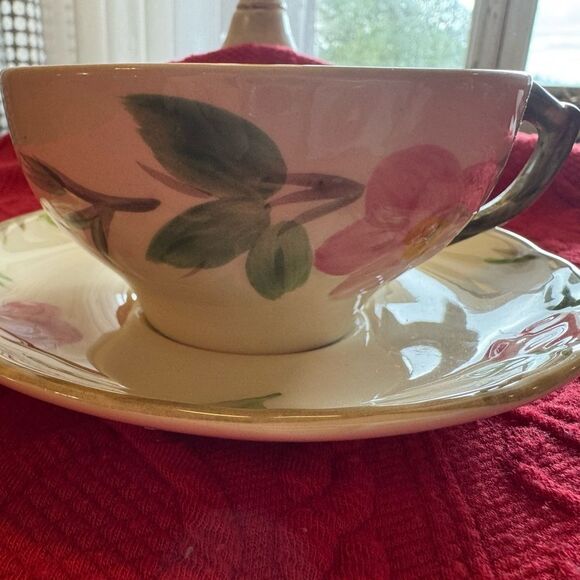 Vtg Franciscan Ware Desert Rose Tea Coffee Cup Saucer Set. made in England - Picture 3 of 8